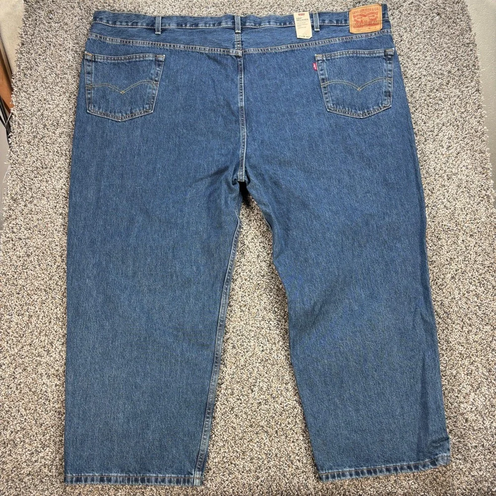 Levi's 550 Relaxed Fit Jeans Mens 60x28 Big & Tall Medium Wash Tapered Leg Denim